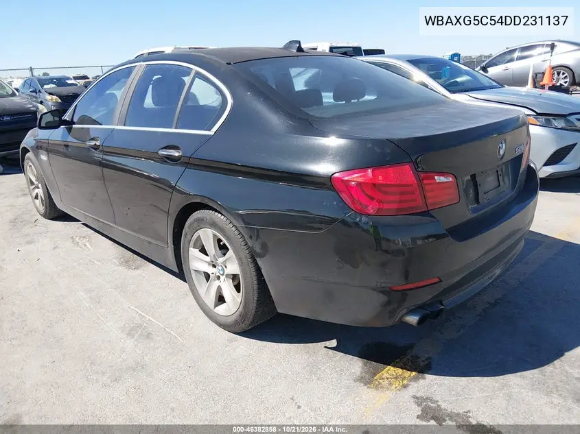 2013 BMW 5ER VIN WBAXG5C54DD231137 — фото 3