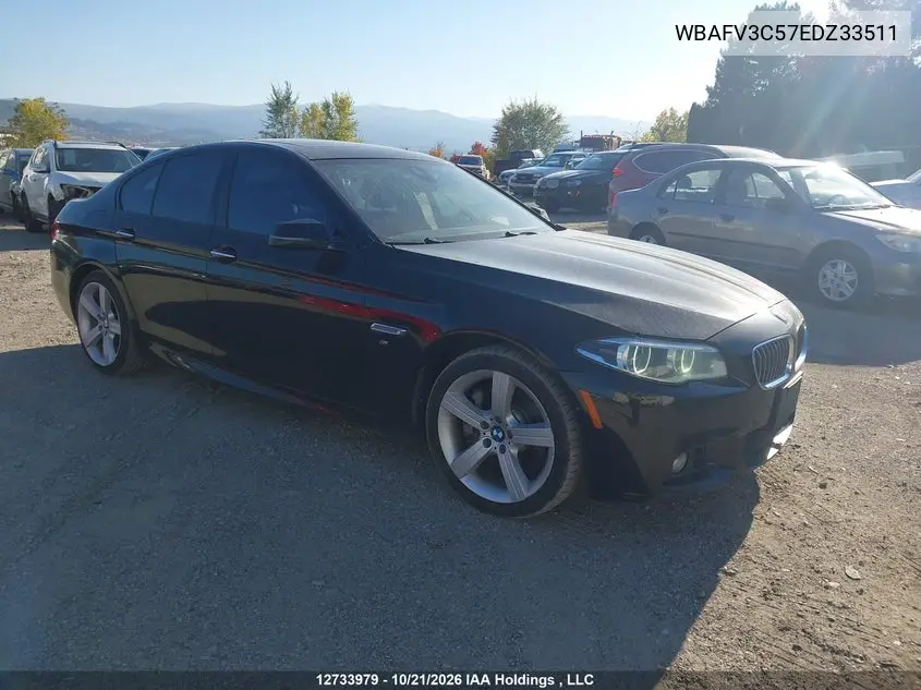 BMW 5ER 2014, VIN WBAFV3C57EDZ33511