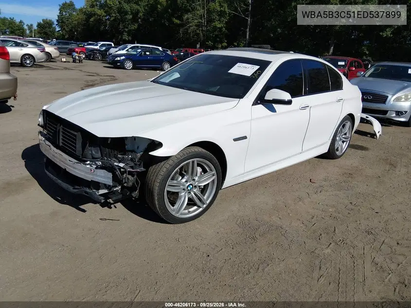 2014 BMW 5ER VIN WBA5B3C51ED537899 — фото 2