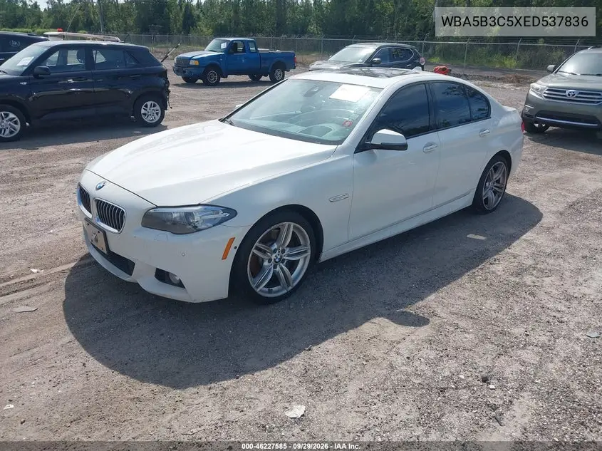2014 BMW 5ER VIN WBA5B3C5XED537836 — фото 2