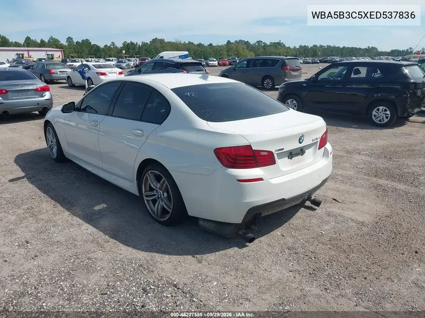 2014 BMW 5ER VIN WBA5B3C5XED537836 — фото 3