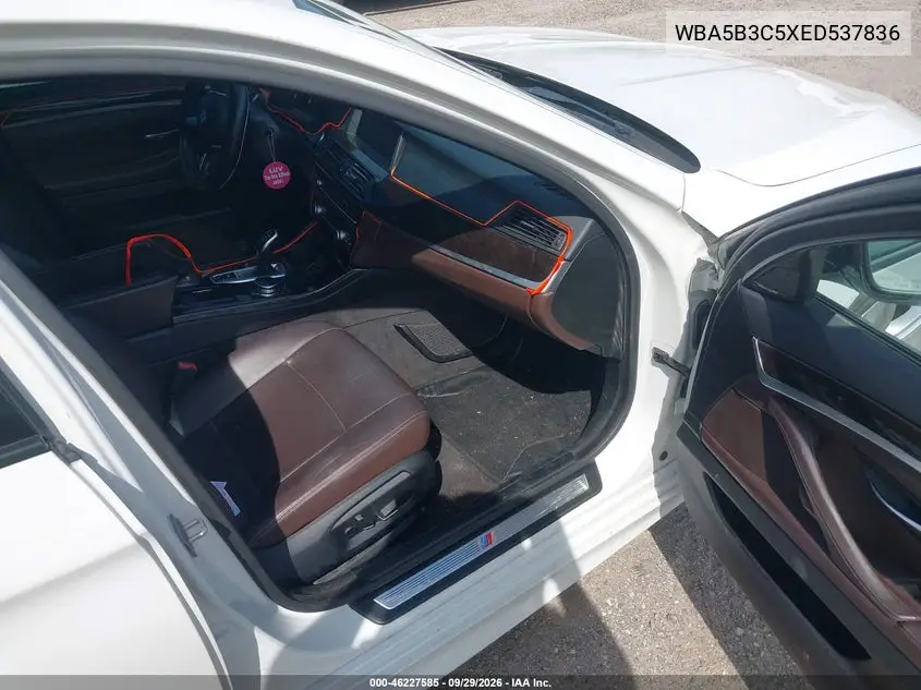 2014 BMW 5ER VIN WBA5B3C5XED537836 — фото 5