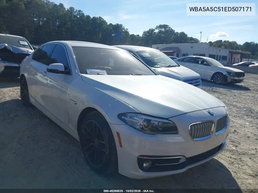BMW 5ER 2014, VIN WBA5A5C51ED507171