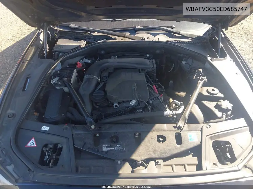 2014 BMW 5ER VIN WBAFV3C50ED685747 — фото 10