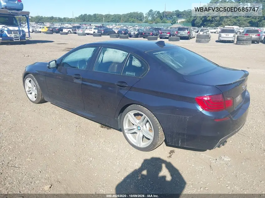 2014 BMW 5ER VIN WBAFV3C50ED685747 — фото 3