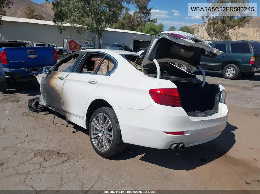 2014 BMW 5ER VIN WBA5A5C52ED500245 — фото 3