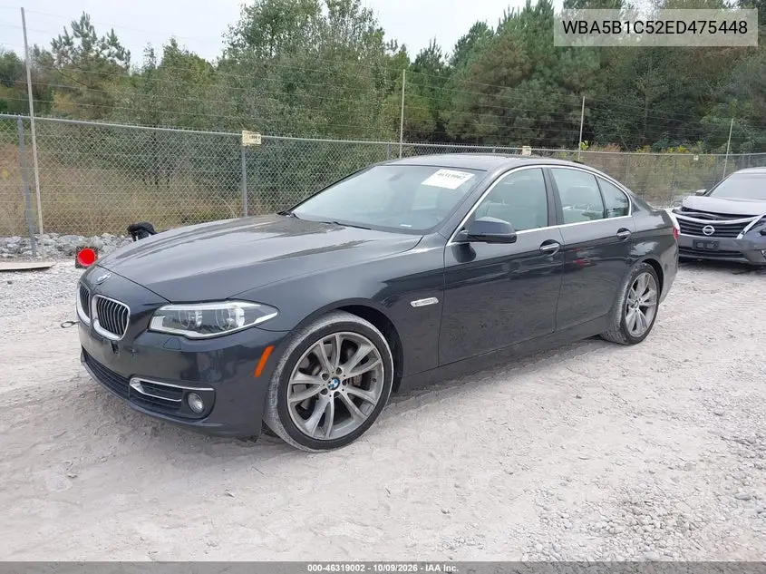 2014 BMW 5ER VIN WBA5B1C52ED475448 — фото 2