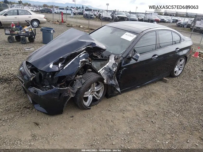 2014 BMW 5ER VIN WBAXA5C57ED689063 — фото 2