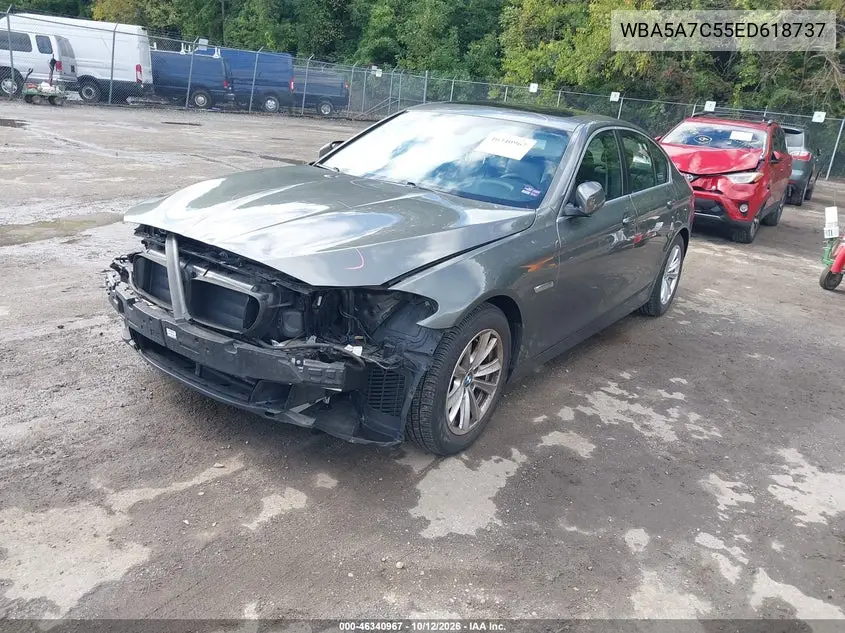 2014 BMW 5ER VIN WBA5A7C55ED618737 — фото 2