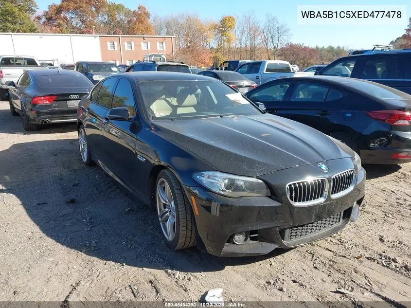 BMW 5ER 2014, VIN WBA5B1C5XED477478