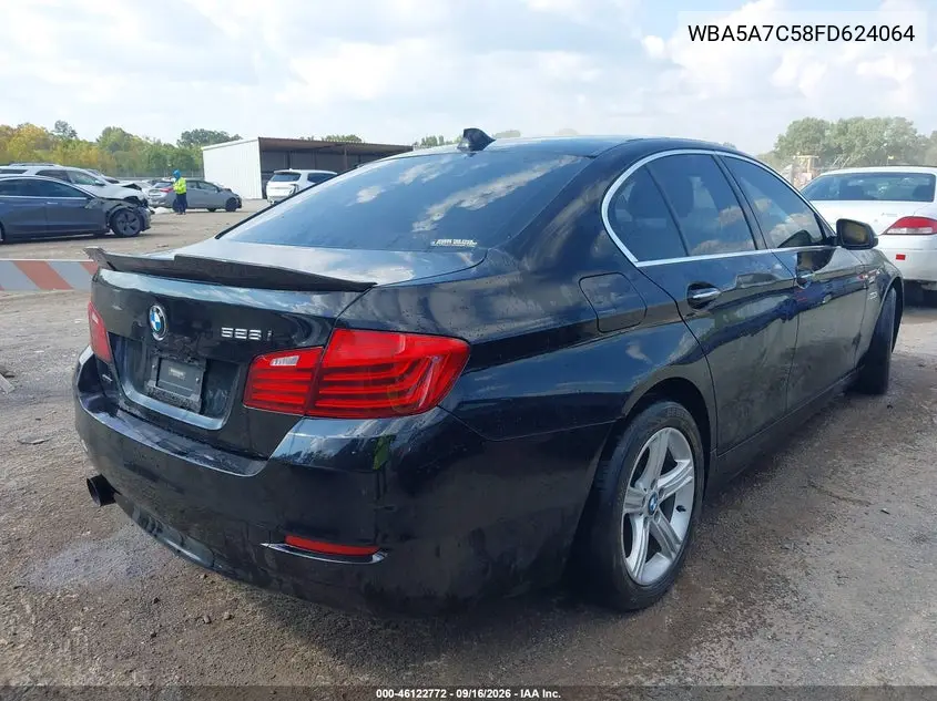 2015 BMW 5ER VIN WBA5A7C58FD624064 — фото 4