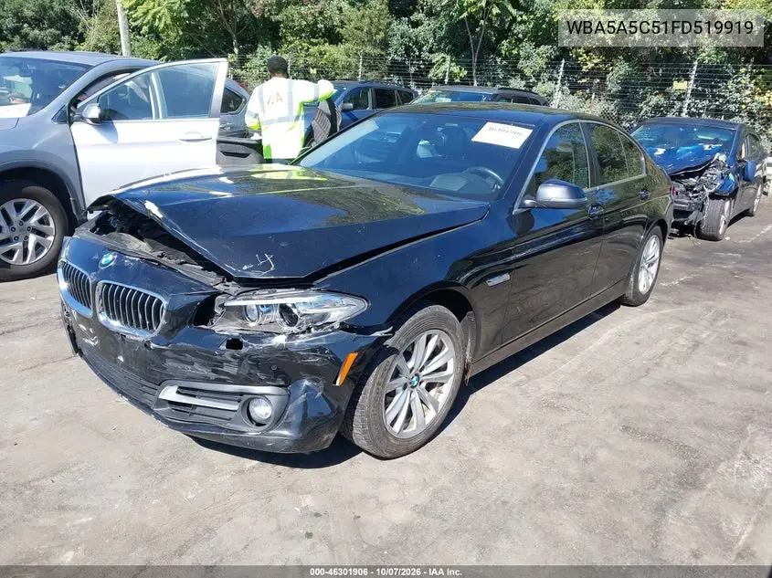 2015 BMW 5ER VIN WBA5A5C51FD519919 — фото 2