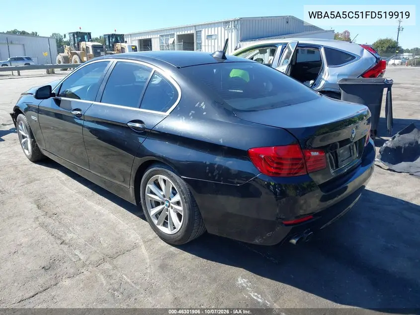 2015 BMW 5ER VIN WBA5A5C51FD519919 — фото 3
