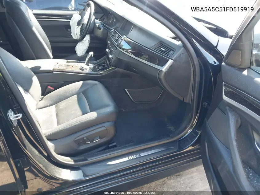 2015 BMW 5ER VIN WBA5A5C51FD519919 — фото 5