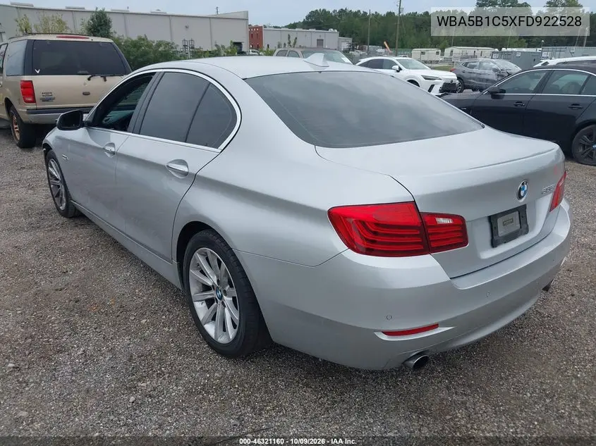 2015 BMW 5ER VIN WBA5B1C5XFD922528 — фото 3