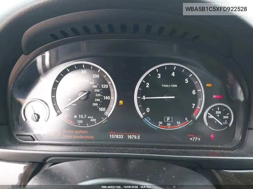 2015 BMW 5ER VIN WBA5B1C5XFD922528 — фото 7