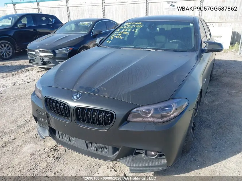 2016 BMW 5ER VIN WBAKP9C57GG587862 — фото 2