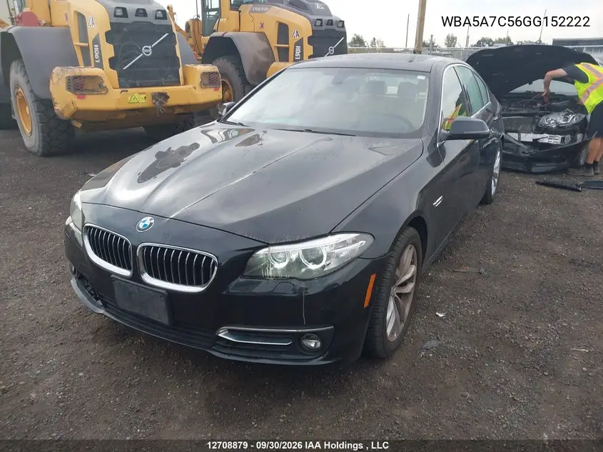 2016 BMW 5ER VIN WBA5A7C56GG152222 — фото 2