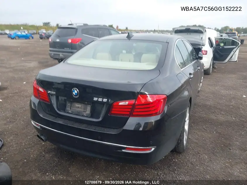 2016 BMW 5ER VIN WBA5A7C56GG152222 — фото 4