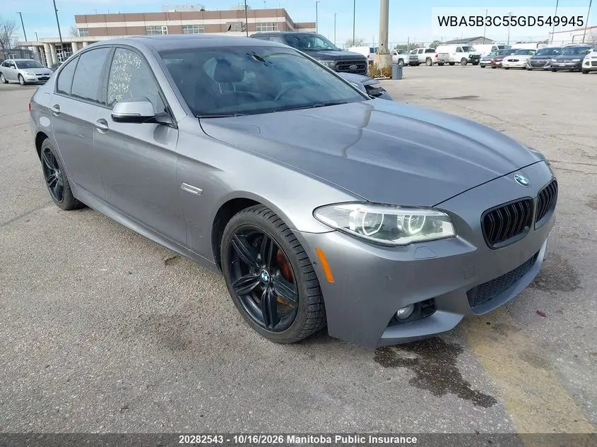 BMW 5ER 2016, VIN WBA5B3C55GD549945