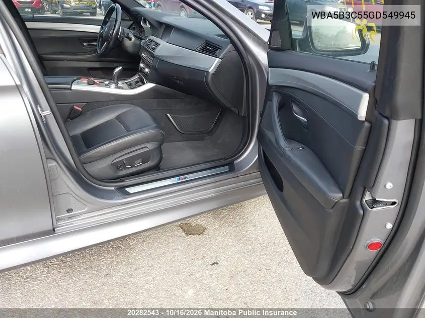 2016 BMW 5ER VIN WBA5B3C55GD549945 — фото 5