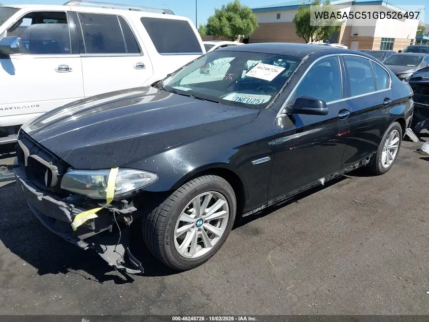 2016 BMW 5ER VIN WBA5A5C51GD526497 — фото 2