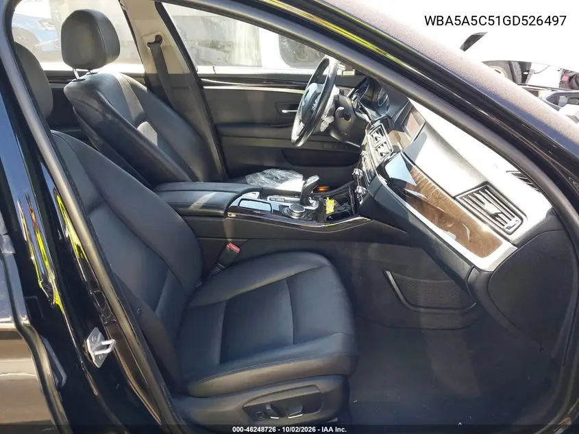 2016 BMW 5ER VIN WBA5A5C51GD526497 — фото 5