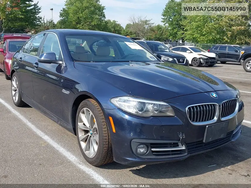 BMW 5ER 2016, VIN WBA5A7C55GG145990