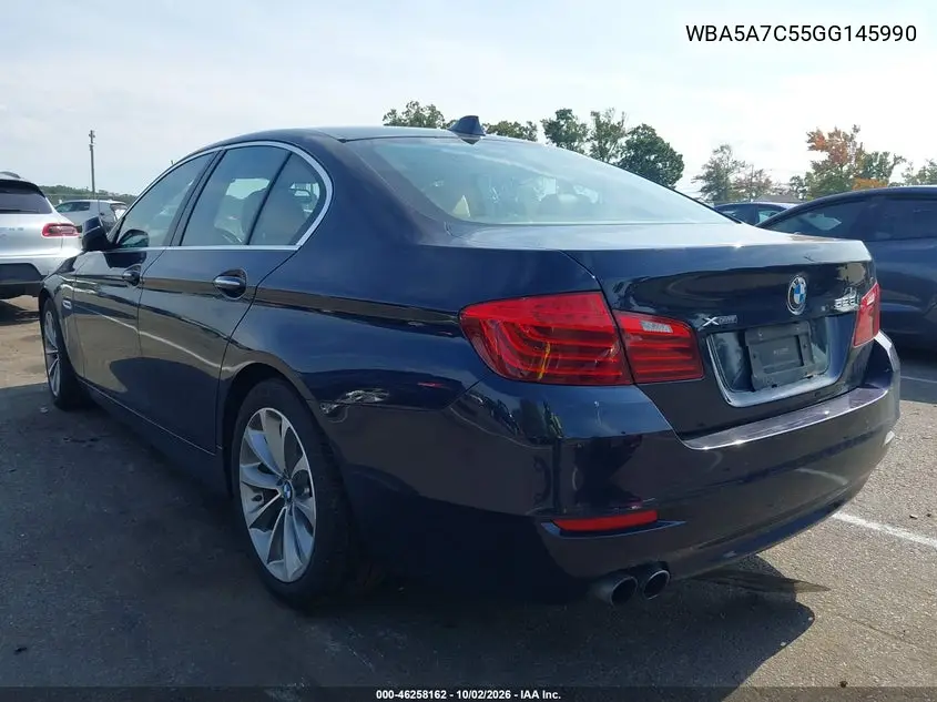2016 BMW 5ER VIN WBA5A7C55GG145990 — фото 3