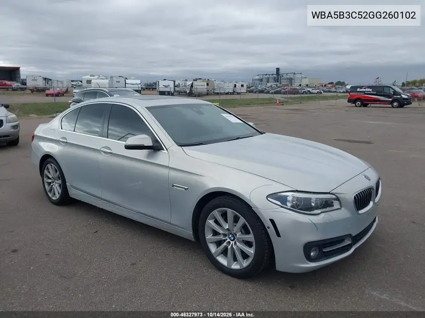 BMW 5ER 2016, VIN WBA5B3C52GG260102
