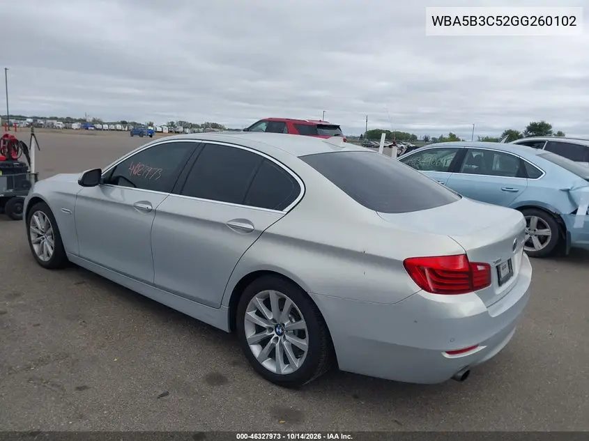 2016 BMW 5ER VIN WBA5B3C52GG260102 — фото 3