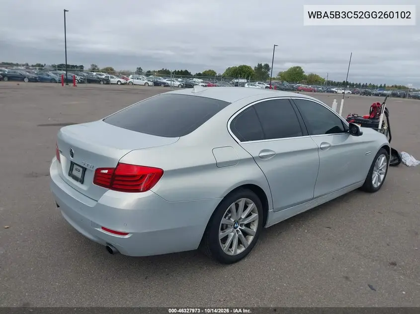 2016 BMW 5ER VIN WBA5B3C52GG260102 — фото 4