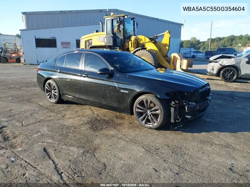 BMW 5ER 2016, VIN WBA5A5C55GG354604