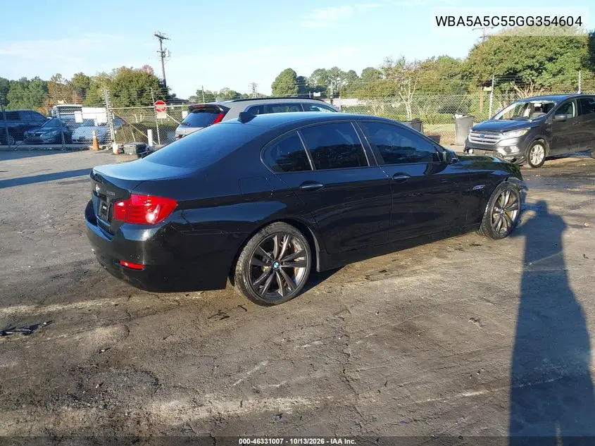 2016 BMW 5ER VIN WBA5A5C55GG354604 — фото 4