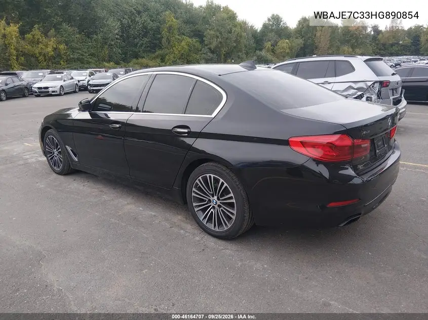 2017 BMW 5ER VIN WBAJE7C33HG890854 — фото 3