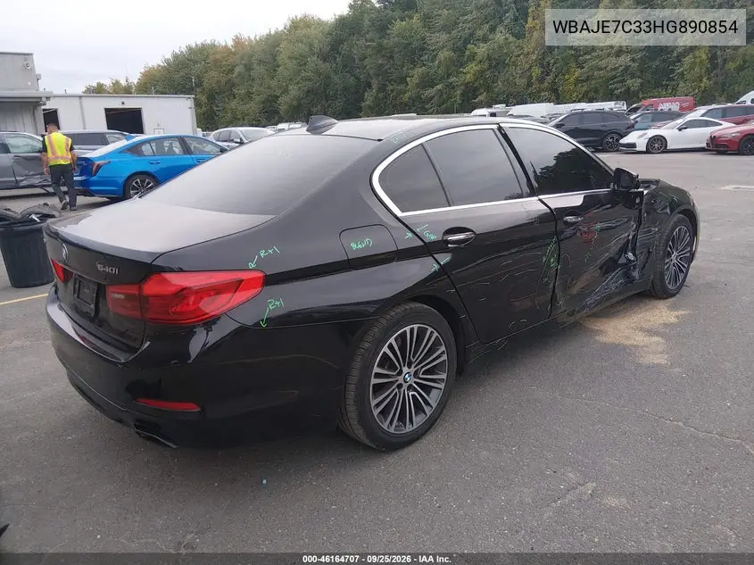 2017 BMW 5ER VIN WBAJE7C33HG890854 — фото 4