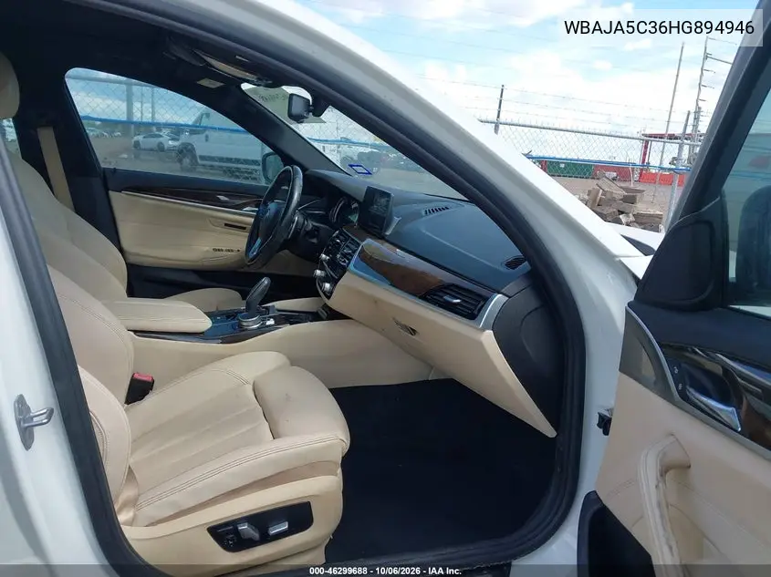 2017 BMW 5ER VIN WBAJA5C36HG894946 — фото 5