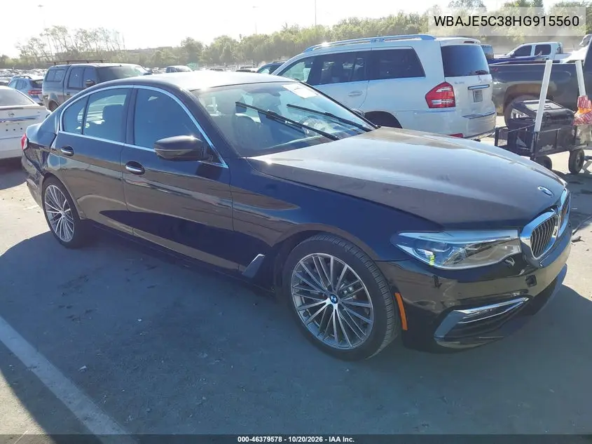 BMW 5ER 2017, VIN WBAJE5C38HG915560