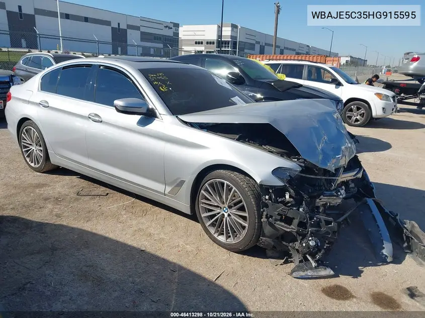 BMW 5ER 2017, VIN WBAJE5C35HG915595