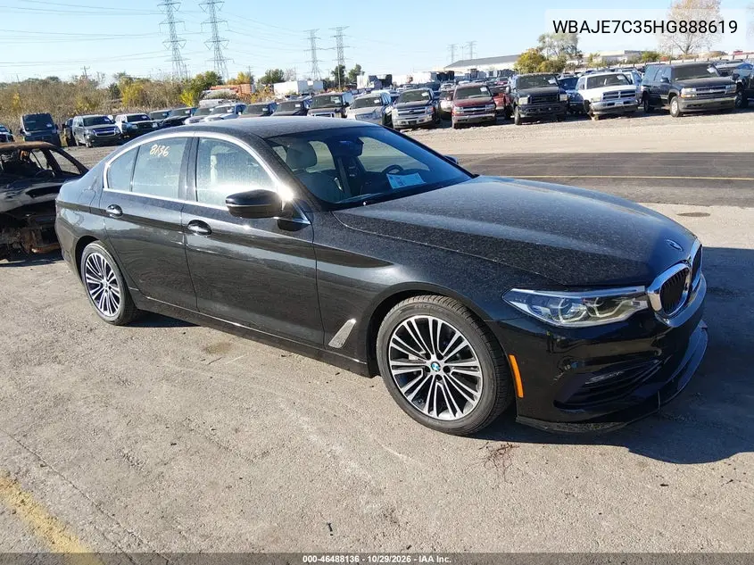 BMW 5ER 2017, VIN WBAJE7C35HG888619