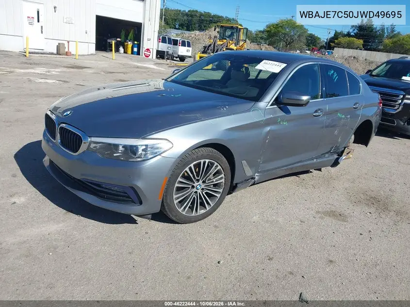 2018 BMW 5ER VIN WBAJE7C50JWD49695 — фото 2