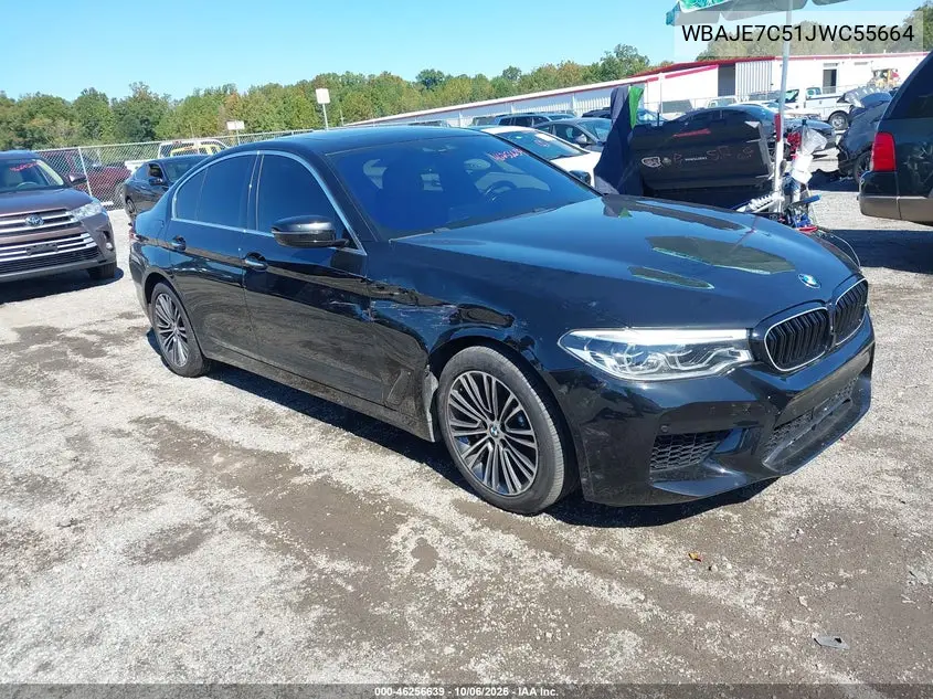 BMW 5ER 2018, VIN WBAJE7C51JWC55664