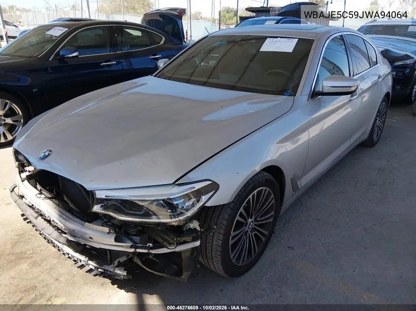 2018 BMW 5ER VIN WBAJE5C59JWA94064 — фото 2