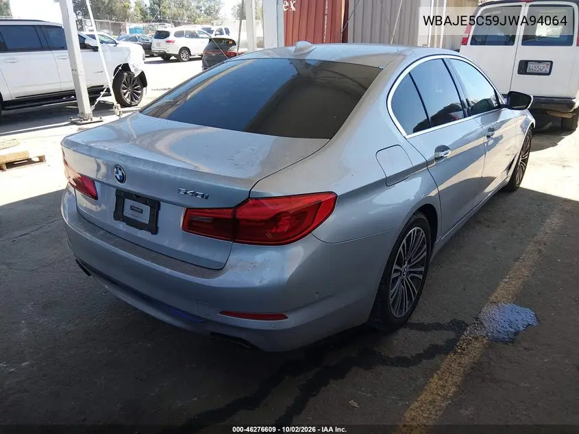 2018 BMW 5ER VIN WBAJE5C59JWA94064 — фото 4