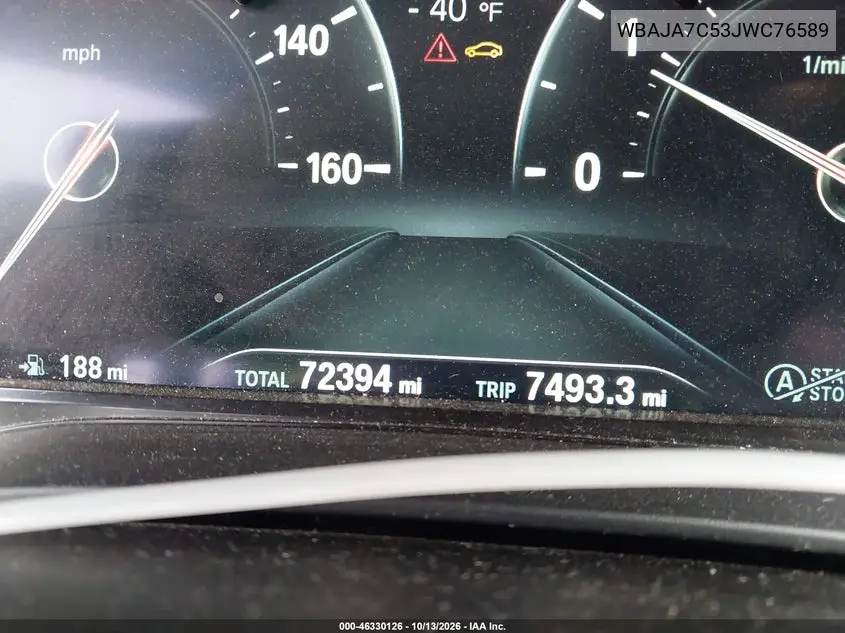 2018 BMW 5ER VIN WBAJA7C53JWC76589 — фото 15
