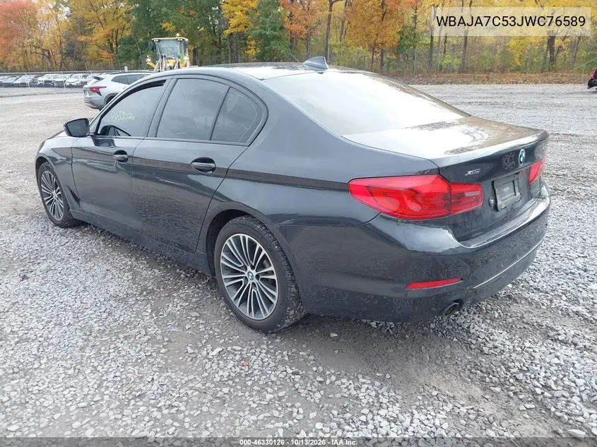 2018 BMW 5ER VIN WBAJA7C53JWC76589 — фото 3