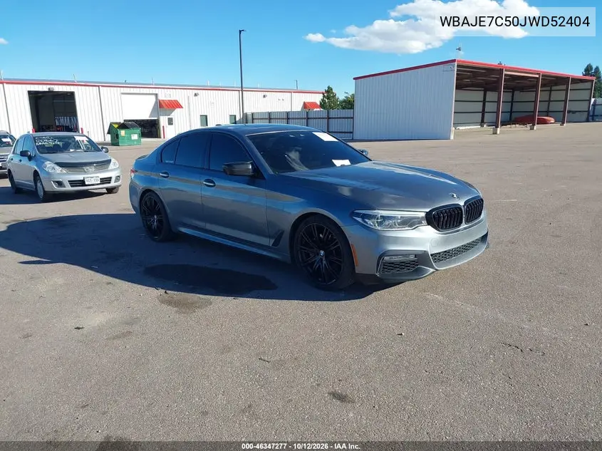 BMW 5ER 2018, VIN WBAJE7C50JWD52404