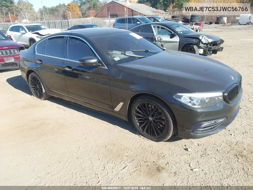 BMW 5ER 2018, VIN WBAJE7C53JWC56766