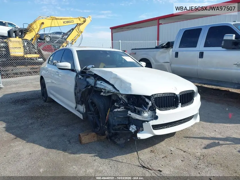 BMW 5ER 2018, VIN WBAJE5C5XJWA97507