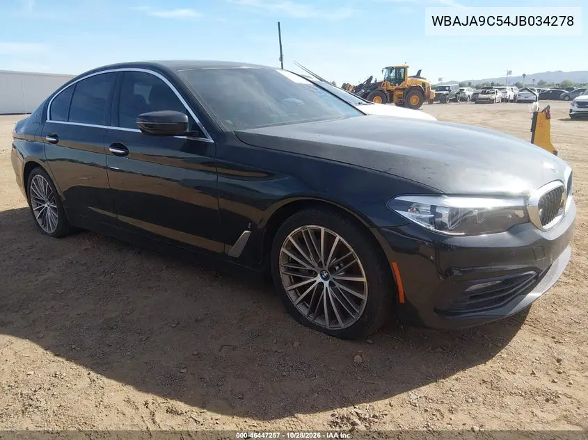 BMW 5ER 2018, VIN WBAJA9C54JB034278